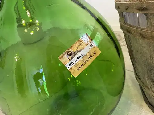 Alte Ballonflasche Weinballon, Gärballon, Ballonflasche B1733FL