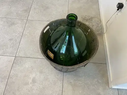 Alte Ballonflasche Weinballon, Gärballon, Ballonflasche B1733FL