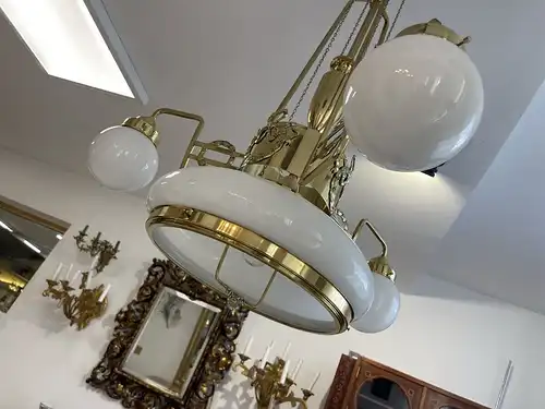 Originale Jugendstil Zugleuchte Lampe Leuchte Rarität B1963