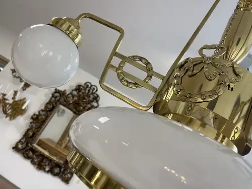 Originale Jugendstil Zugleuchte Lampe Leuchte Rarität B1963