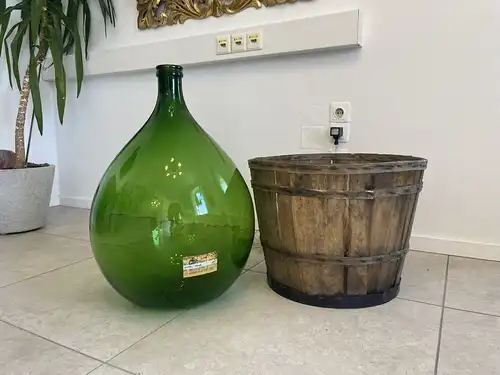 Alte Ballonflasche Weinballon, Gärballon, Ballonflasche B1736Fl