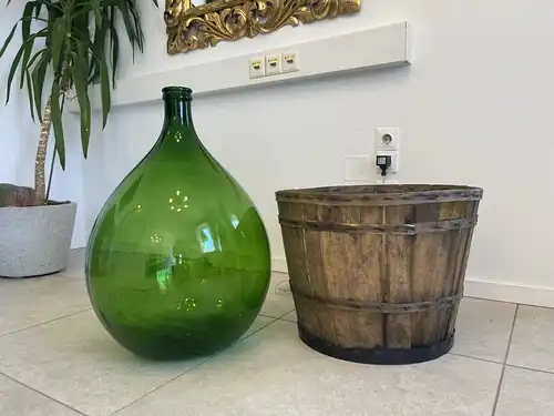 Alte Ballonflasche Weinballon, Gärballon, Ballonflasche B1736Fl