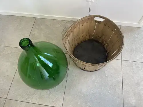 Alte Ballonflasche Weinballon, Gärballon, Ballonflasche B1737Fl