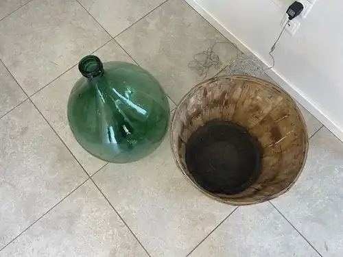 Alte Ballonflasche Weinballon, Gärballon, Ballonflasche B1746Fl