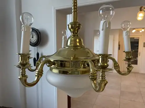 Originale Jugendstil Luster Lampe Leuchte Rarität B2009