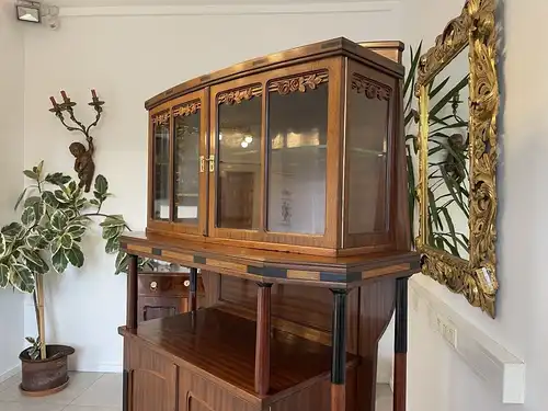 Sale Jugendstil Vitrine / Bücherschrank/ Antiquität  B2068