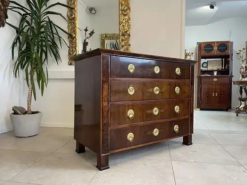 Originale altrestaurierte Biedermeier Schreibkommode B2067