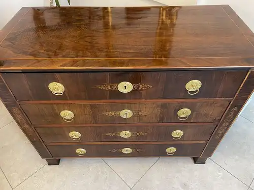 Originale altrestaurierte Biedermeier Schreibkommode B2067