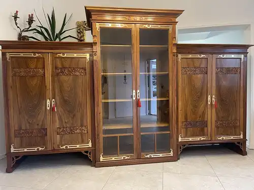 Sale Jugendstil Vitrine / Bücherschrank/ Hallenschrank B2076