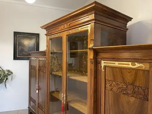 Sale Jugendstil Vitrine / Bücherschrank/ Hallenschrank B2076