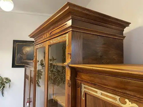 Sale Jugendstil Vitrine / Bücherschrank/ Hallenschrank B2076