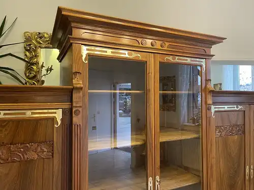 Sale Jugendstil Vitrine / Bücherschrank/ Hallenschrank B2076