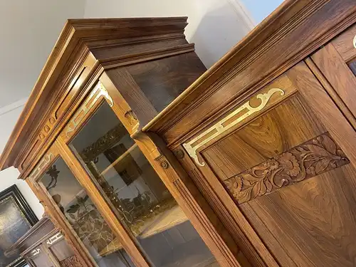 Sale Jugendstil Vitrine / Bücherschrank/ Hallenschrank B2076