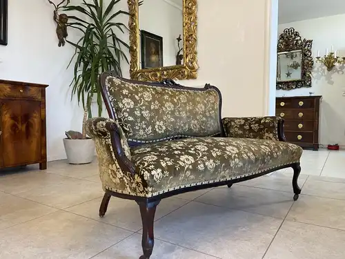 Original Chippendale Sofa Couch Liege A4036