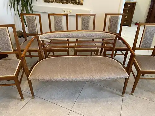 (SALE) Jugendstil Couchgruppe um 1910 / Sessel / Stühle /Sofa Restauriert B19993