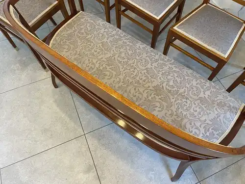 (SALE) Jugendstil Couchgruppe um 1910 / Sessel / Stühle /Sofa Restauriert B19993