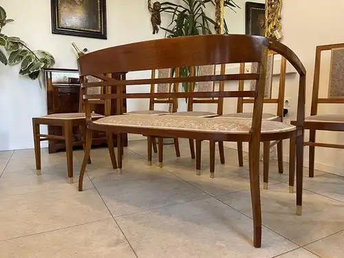 (SALE) Jugendstil Couchgruppe um 1910 / Sessel / Stühle /Sofa Restauriert B19993