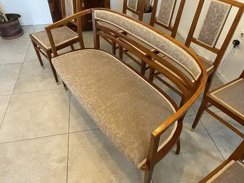 (SALE) Jugendstil Couchgruppe um 1910 / Sessel / Stühle /Sofa Restauriert B19993