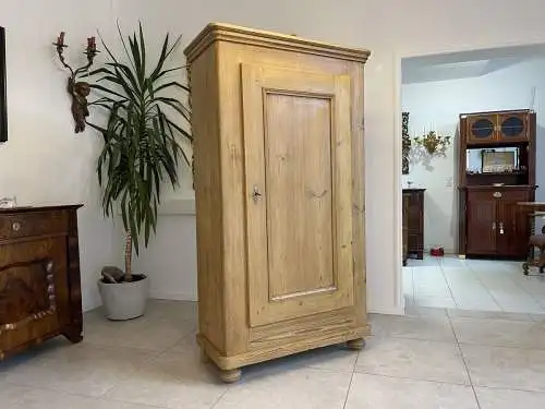 Biedermeier Bauernschrank Naturholzschrank A4147