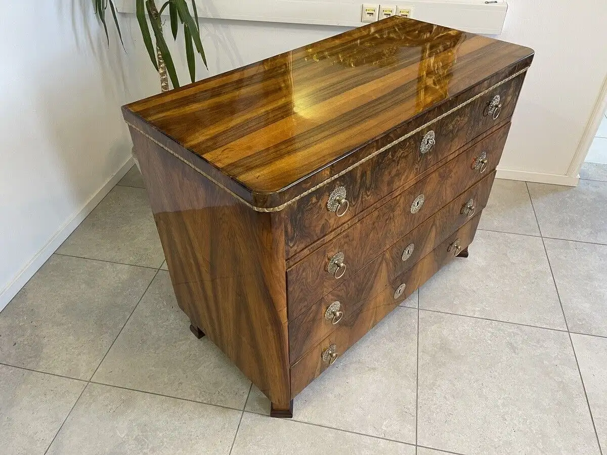 Sale Restaurierte Biedermeier Schreibkommode Nussholz A4025