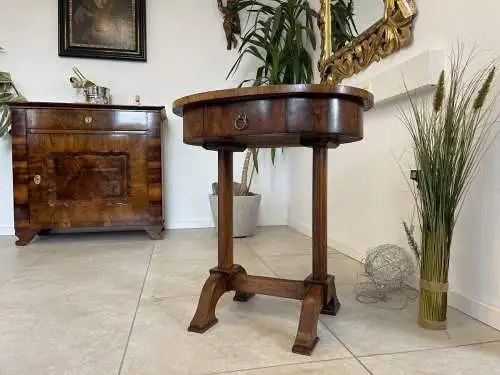 ovales Biedermeier Nähtischerl Tisch Biedermeier A4192