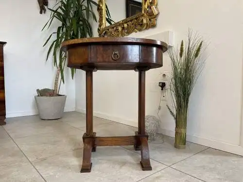 ovales Biedermeier Nähtischerl Tisch Biedermeier A4192