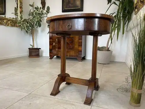 ovales Biedermeier Nähtischerl Tisch Biedermeier A4192