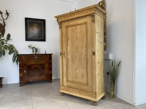 1 türiger Bauernschrank Naturholzschrank A4252