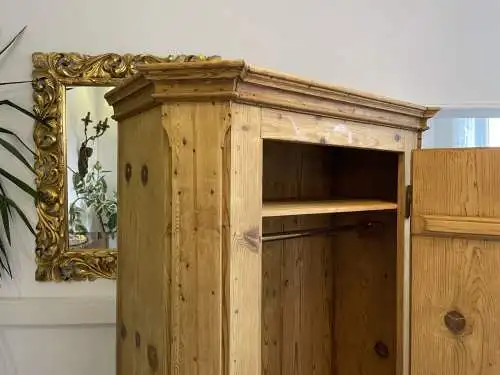 1 türiger Biedermeier Bauernschrank Naturholzschrank A4245