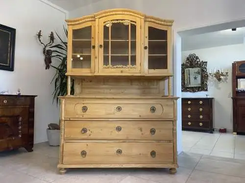 Biedermeier Küchenbuffet Küchenschrank Aufsatzkasten A4228