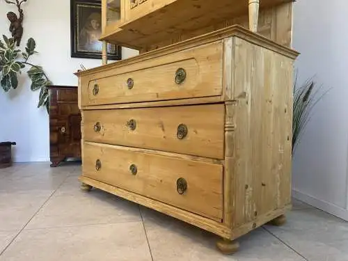 Biedermeier Küchenbuffet Küchenschrank Aufsatzkasten A4228