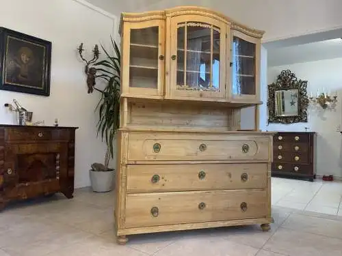 Biedermeier Küchenbuffet Küchenschrank Aufsatzkasten A4228