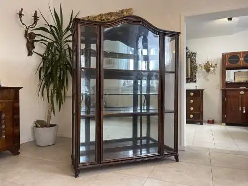 Traum Original  Spätbiedermeier Vitrine Glasschrank A4222