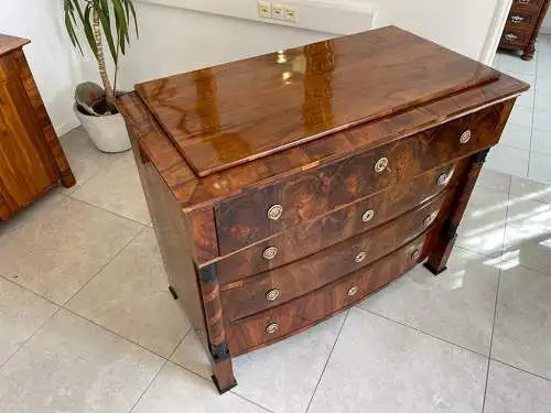 altrestaurierte Biedermeier Schreibkommode B1356