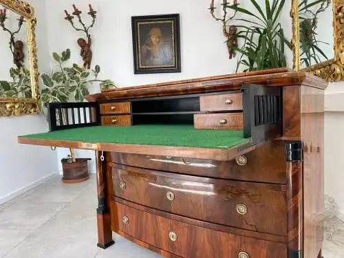 altrestaurierte Biedermeier Schreibkommode B1356