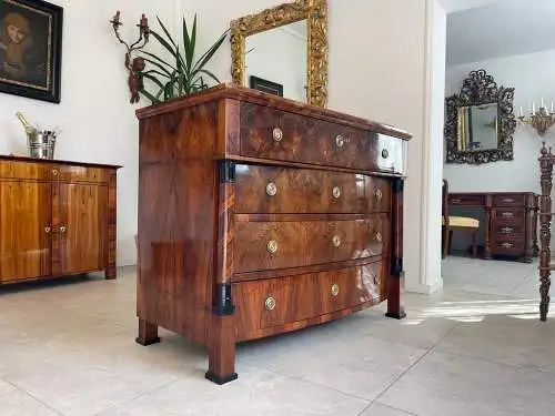 altrestaurierte Biedermeier Schreibkommode B1356