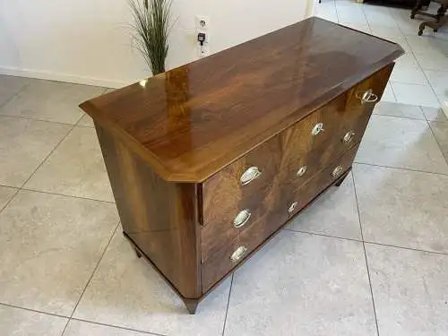 Restaurierte Biedermeier Kommode Nussholz A4266