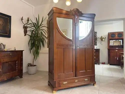 Jugendstil Schrank Kleiderkasten A4261