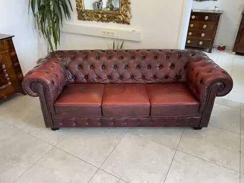 Chesterfield Sofa Clubsofa Oxblood RED A4287
