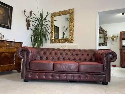 Chesterfield Sofa Clubsofa Oxblood RED A4287