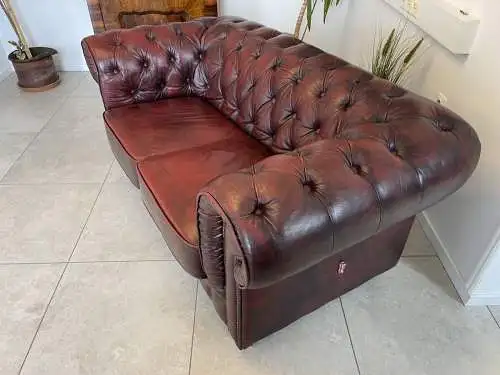 Chesterfield Sofa Clubsofa Oxblood RED A4286