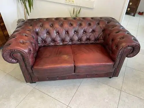 Chesterfield Sofa Clubsofa Oxblood RED A4286