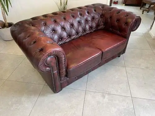 Chesterfield Sofa Clubsofa Oxblood RED A4286