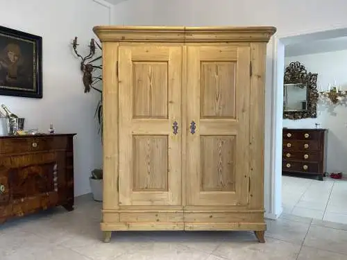 Biedermeier Bauernschrank Naturholzschrank A4284