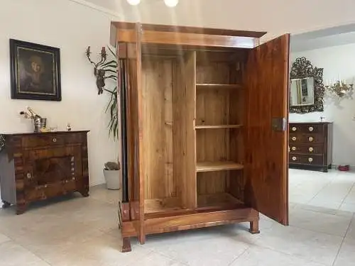 Sale Biedermeier Säulen Hallenschrank Kirschholz Restauriert A4239