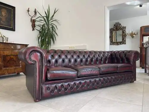 Kultmöbel Chesterfield 4er Sofa Couch Clubsofa A4312