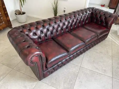 Kultmöbel Chesterfield 4er Sofa Couch Clubsofa A4312