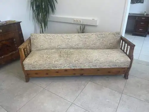 Massives Zirbenholz Sofa Couch EInzelbett Bettbank A4324