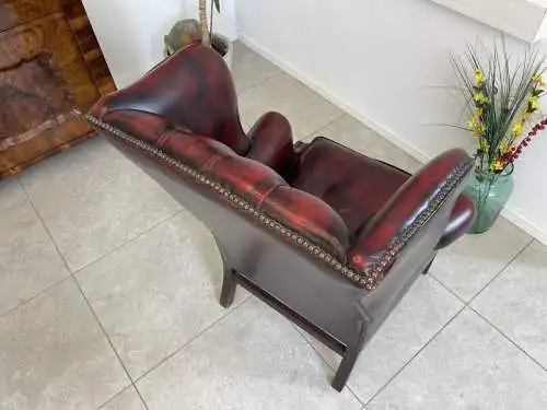 Chesterfield Ohrenfauteuil Clubfauteuil Sessel A4398