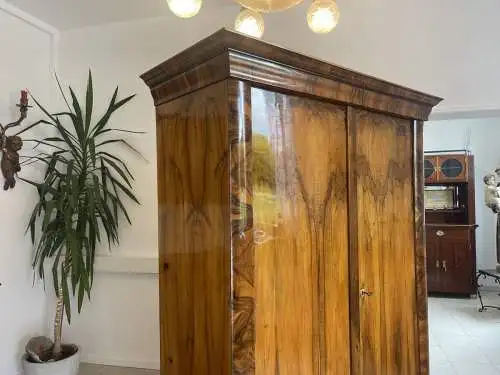 Sale Biedermeier Schrank Hallenschrank Nussholz Restauriert A4430